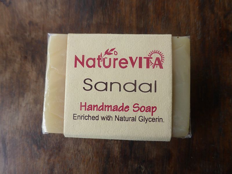 <b>SAVON - SANDAL</b><br>NATUREVITA -  SANDAL SOAP<BR>75 grs